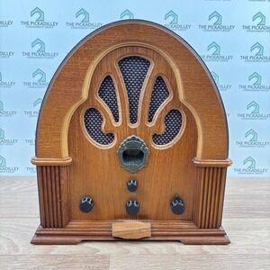 Thomas Collector's Edition Cathedral Wood Radio Model BD 109 AM/FM Vintage Style